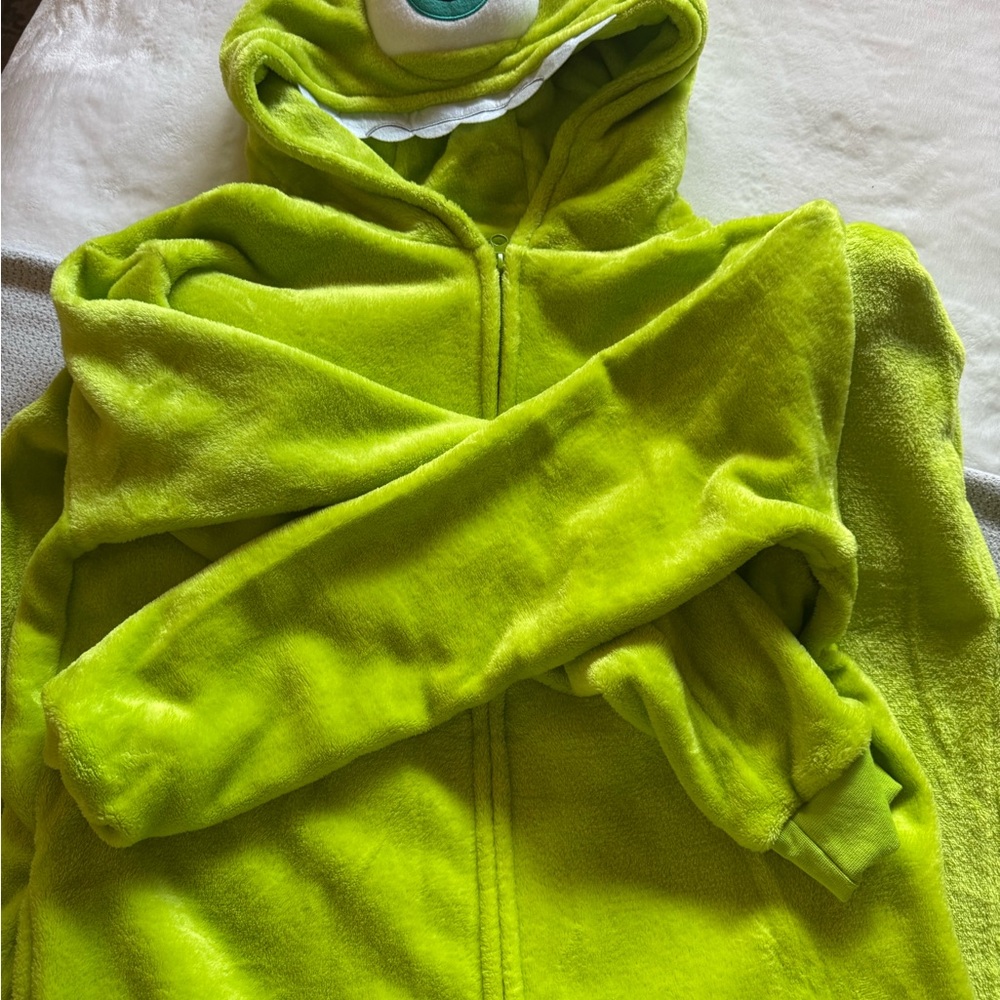 Women’s Lime Green Plush Hooded Jacket